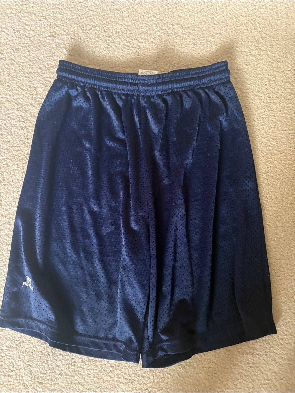 Russell Athletic Navy Shorts with White Drawcord